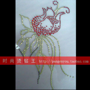 精品烫图专业店 辅料配件 DIY贴钻 盛开秋菊韩钻烫钻成品图2114#