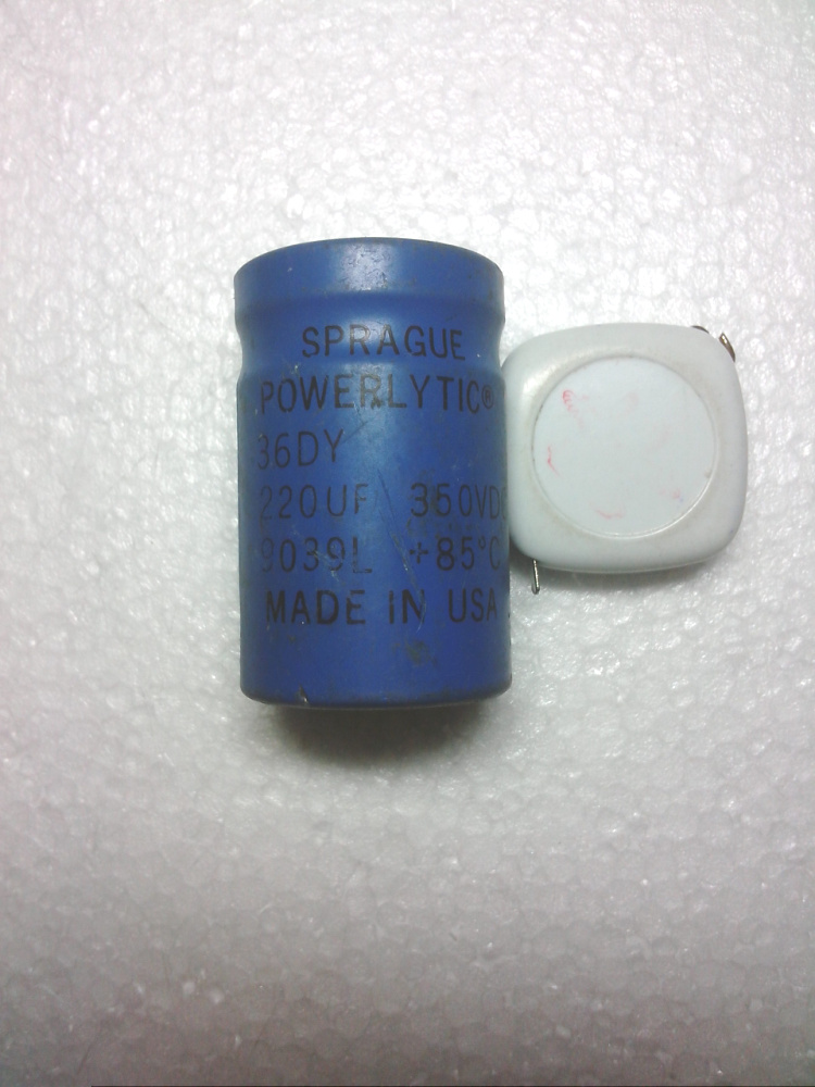 思碧 SPRAGUE 36DY系列 350V 220UF 高压发烧电容 螺丝脚电容