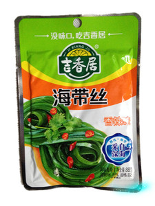满5袋包邮 吉香居海带丝香辣味88g 海带丝开袋即食