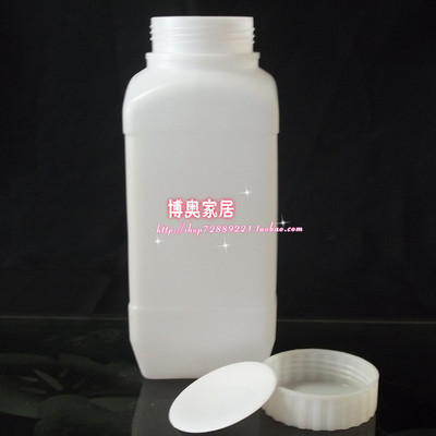 批发1500ml 1.5公斤塑料瓶 1500毫升方大口瓶 样品瓶 空瓶 试剂瓶
