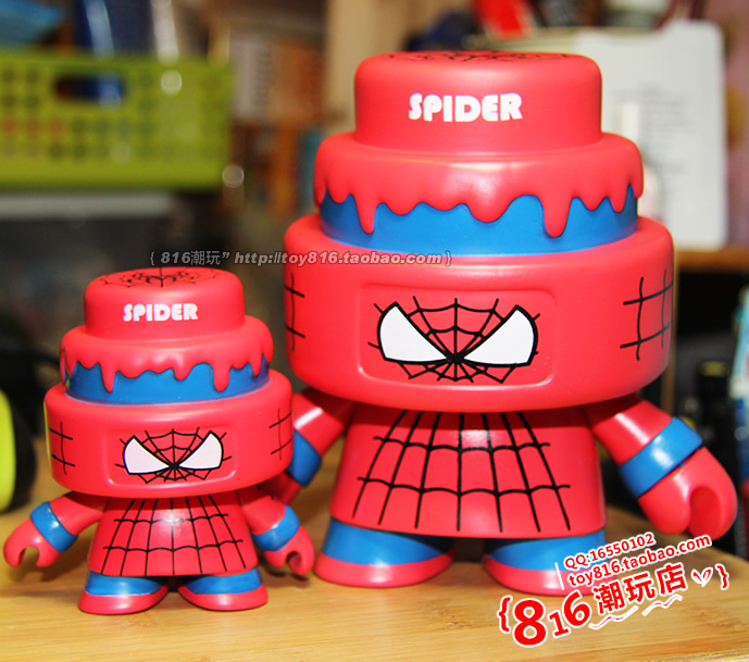 Domopark原版【CAKER蛋糕人】3寸+5寸蜘蛛人spider man套装