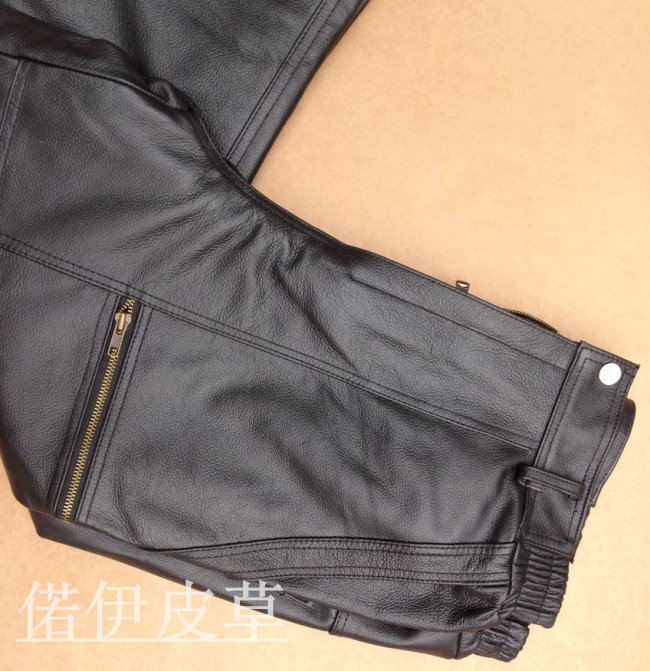 Pantalon cuir homme droit - Ref 1484170 Image 1