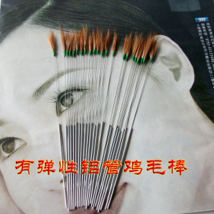 扬州专业采耳工具 铝管鸡毛棒 有震感 纯手工制作掏耳勺单根价
