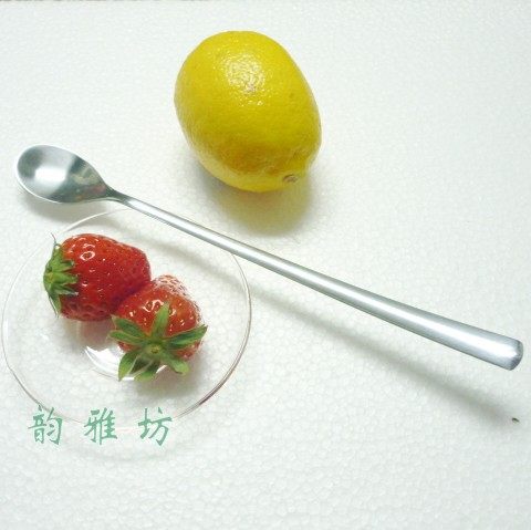 长柄咖啡勺 不锈钢 冰沙勺 牛奶勺 搅拌勺 吧勺 长柄调味勺子