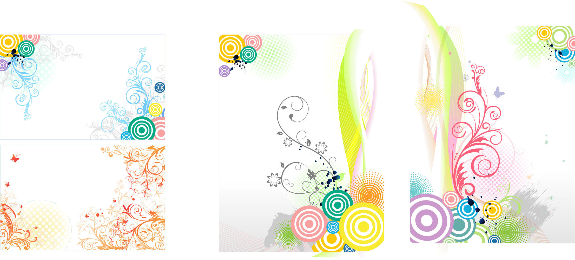 576海报印制海报展板素材549海报底色七彩圈