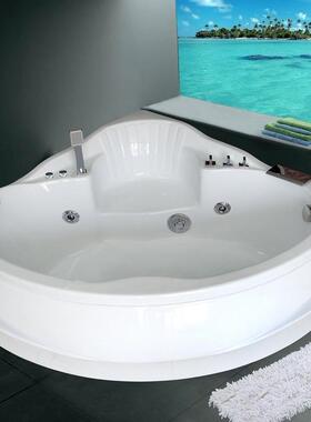 (厂家直销）压克力/亚克力浴缸1.35*1.35三角冲浪缸YT2804