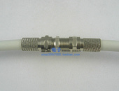 三件套 延长接头 有线电视线对接头 5英制四屏蔽线对接头