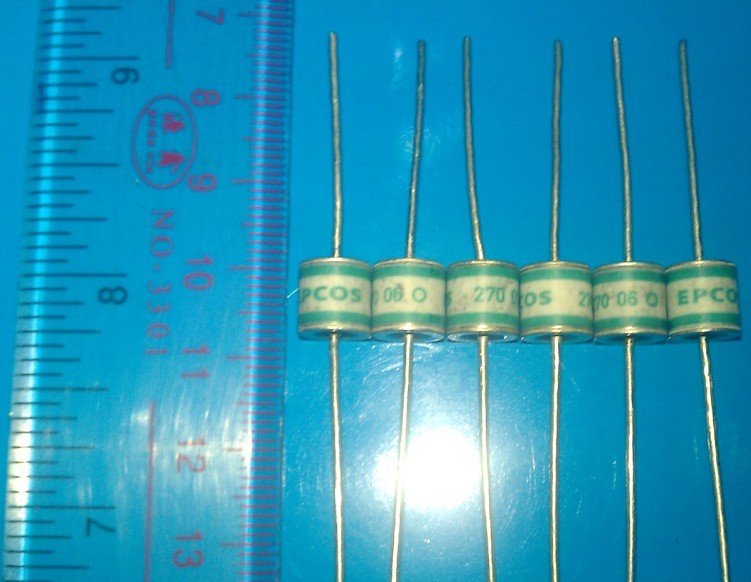 EPCOS西门子 原装陶瓷气体放电管 2极270V 8x8mm