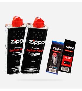 美国原装正品 ZIPPO打火机 配件 133ml油*2火石 棉芯 专柜正版ZP