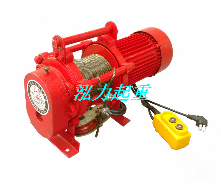 220v 小型卷扬机/单相电 提升机/建房吊砖机/家用吊机400kg*30米