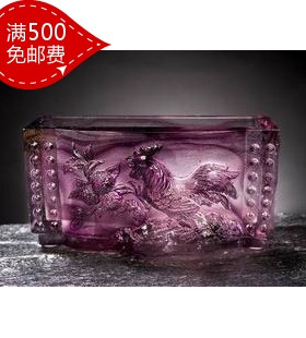 冲五钻 打折包邮 正品夏氏琉璃 J-008-1 古法琉璃工艺 吉利名片座