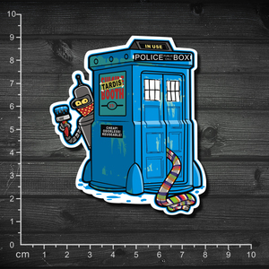 单张 美剧 恶搞 Doctor Who 神秘博士 防水箱贴 笔记本贴纸