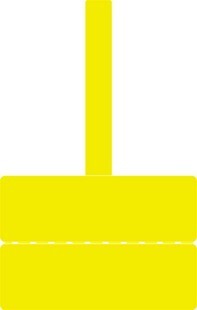 通信机房标签Q-03T黄色线缆标签250张/卷网线标签网络工程标签