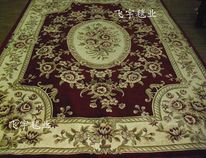 藏羊地毯 羊毛地毯 立体雕花140道宫廷藏毯 客厅地毯 可水洗地毯