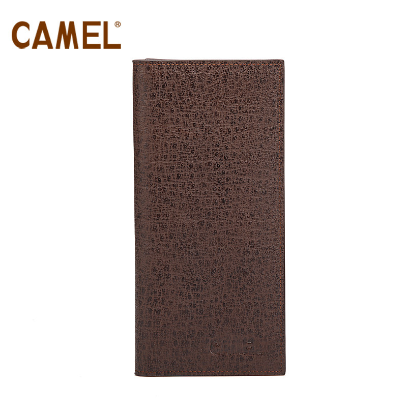 【非卖品】camel骆驼头层牛皮钱包男士中长款钱夹双色钱夹敞口钱