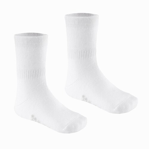 迪卡侬 DOMYOS婴儿幼儿宝宝健身运动棉质舒适中筒袜2双入白色