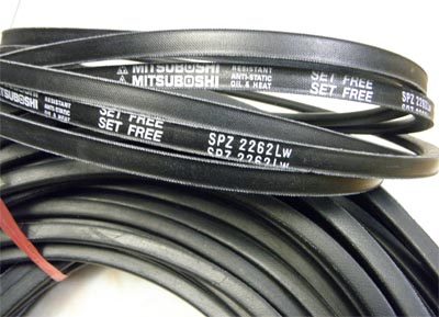 三角带SPZ2500LW日本三之星SPZ2540LW/3V1000进口传动带SPZ2580LW