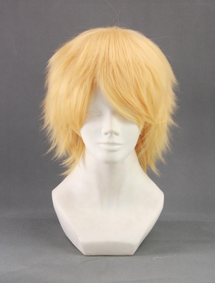 金色反翘短发假毛