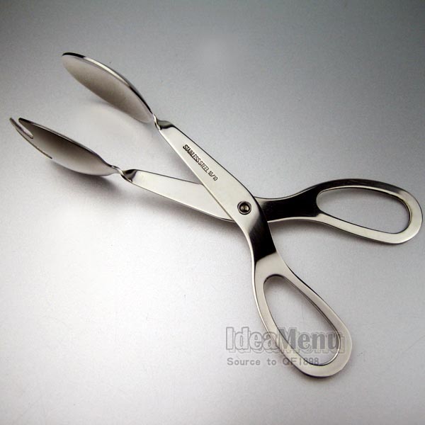 加厚亮光剪刀式沙律自助餐夹