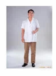 特价 男医生服 短袖工作服 医师服 白大褂 夏装 男式短款 上衣