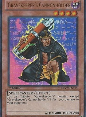 游戏王 美版 正版 - 守墓的重炮手 Gravekeeper's/金闪/LCYW