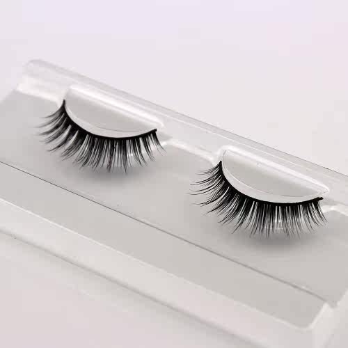 欧美高档纯手工天然水貂毛自然裸妆款仿真假睫毛007 一件包邮