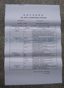 船用货船/溢油/货油/客滚轮应变部署表 救生消防部署 船舶布置表