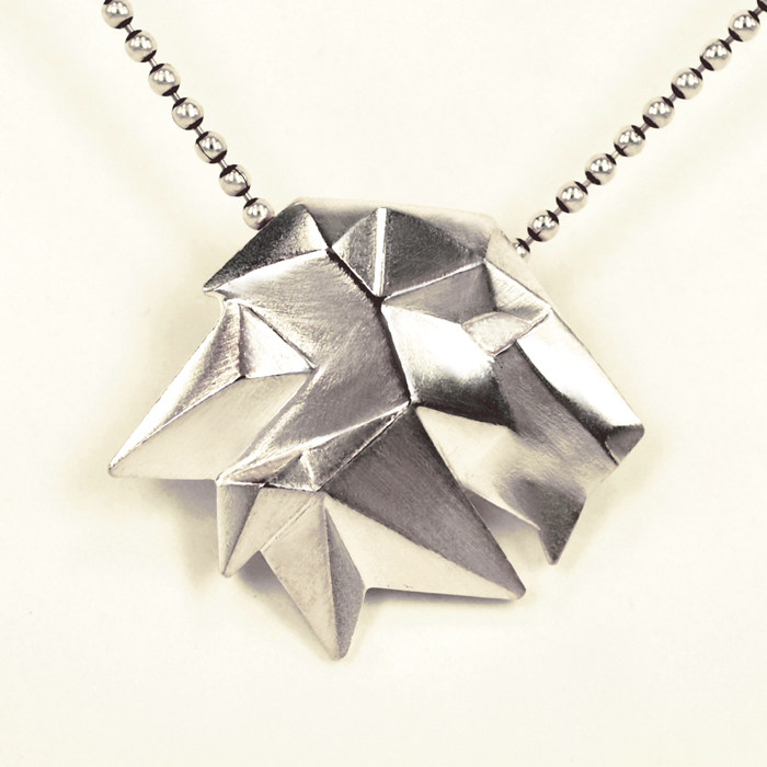 【厚翼】独立设计师原创首饰设计-十二星座吊坠-狮子座纯银吊坠