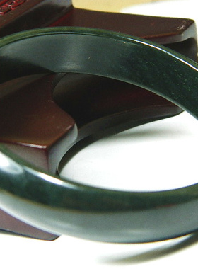 和田玉 56~62mm扁条手镯玉镯子 玉质细腻光亮 送镯子盒