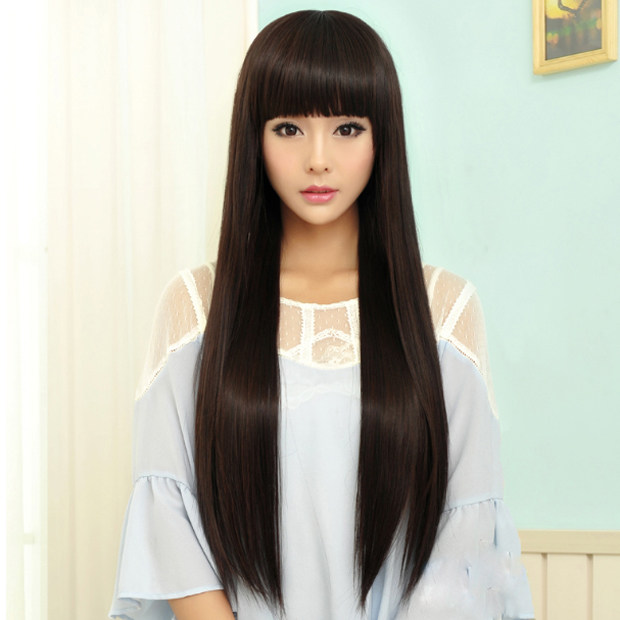 Perruque Long cheveux raides - Ref 2607636 Image 1