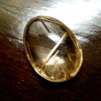 绿晶林 全新A级天然水晶浅茶体钛晶板晶吊坠