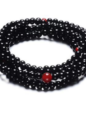 天然多圈手链黑玛瑙