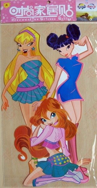 货号:dt-067 [美少女]单图贴|瓷砖贴|卡通贴|壁贴|汽车贴|装饰贴