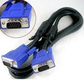 3米VGA公对公数据线 M/M视频线 DB15三排针对针电脑显示器连接线