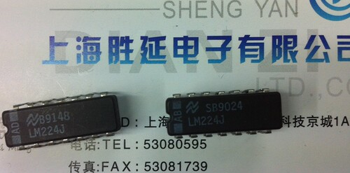 原装正品工业级集成电路LM224J  DIP14  陶瓷封装