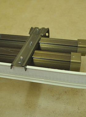 香宾色 纳米消音铝合金滑轨加幔轨 窗幔必用窗帘轨道