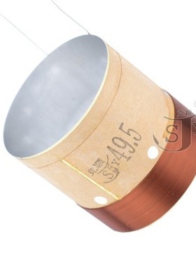 竞颖配件 49.5 芯ASV圆线低音喇叭线圈 49.5白铝低音音圈