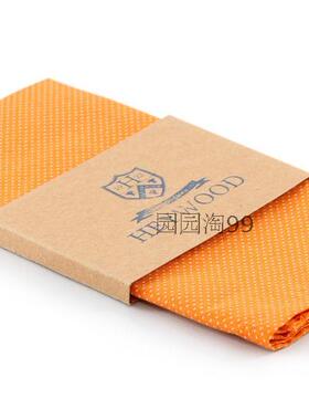 男士高端橙色圆点纯棉 全棉 晚宴礼服西装正装胸巾方巾口袋巾复古