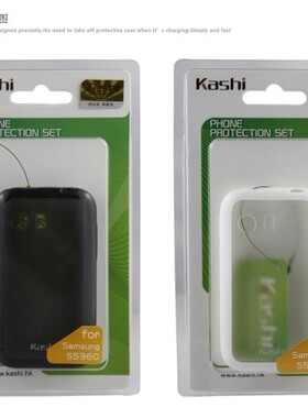 kashi卡仕适用于三星S5360手机硅胶套T989保护壳软硬套带膜