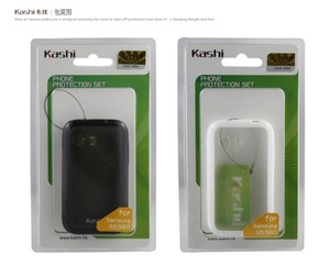 kashi卡仕适用于三星S5360手机硅胶套T989保护壳软硬套带膜