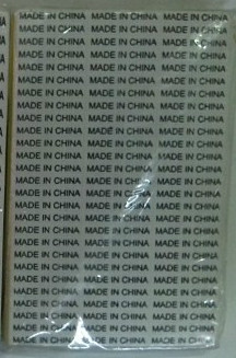 中国制造小号MADE IN CHINA 白底黑字不干胶贴纸3.4X0.6cm 5440个