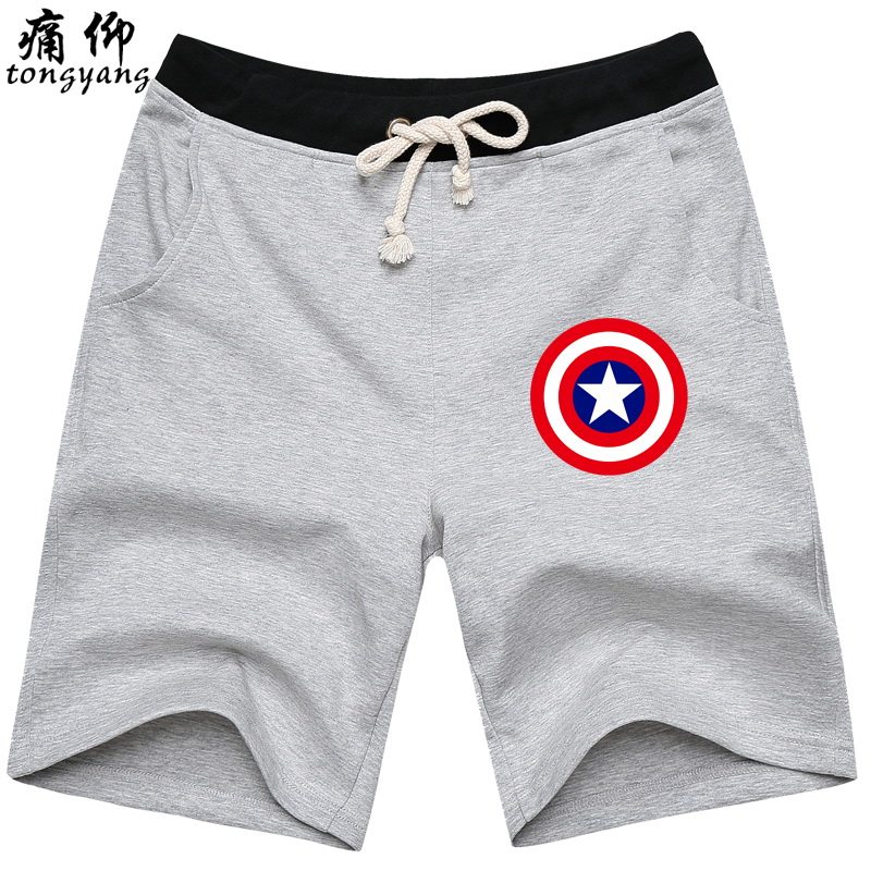Yang pain student Korean Edition Large new pattern summer Hot pants men and women Couples dress leisure time Sandy beach shorts Captain Americain the Men's clothing, Casual pants  category - from Buy2taobao.com to provide professional Taobao agent buy service
