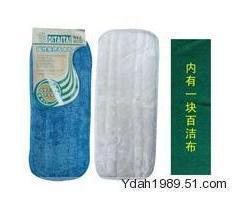 拖把布/A型静电磁化拖把布/涤太专用拖把布 1兰1白1百洁布
