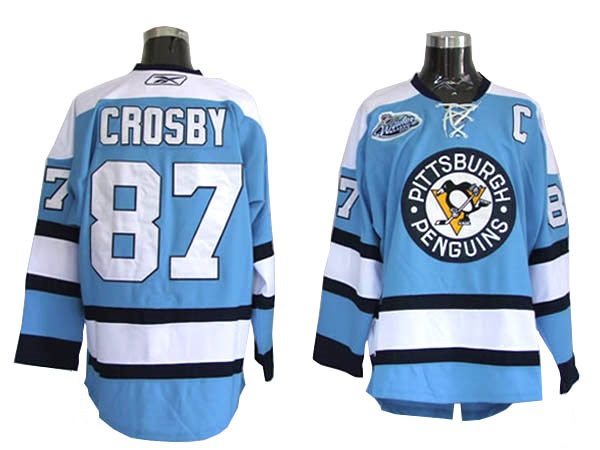 High-grade NHL Hockey Pittsburgh Penguins premium shirts and clothing 87 # CROSBY *** wholesale spot