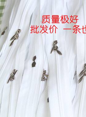 床品用明拉链普通白拉链超长