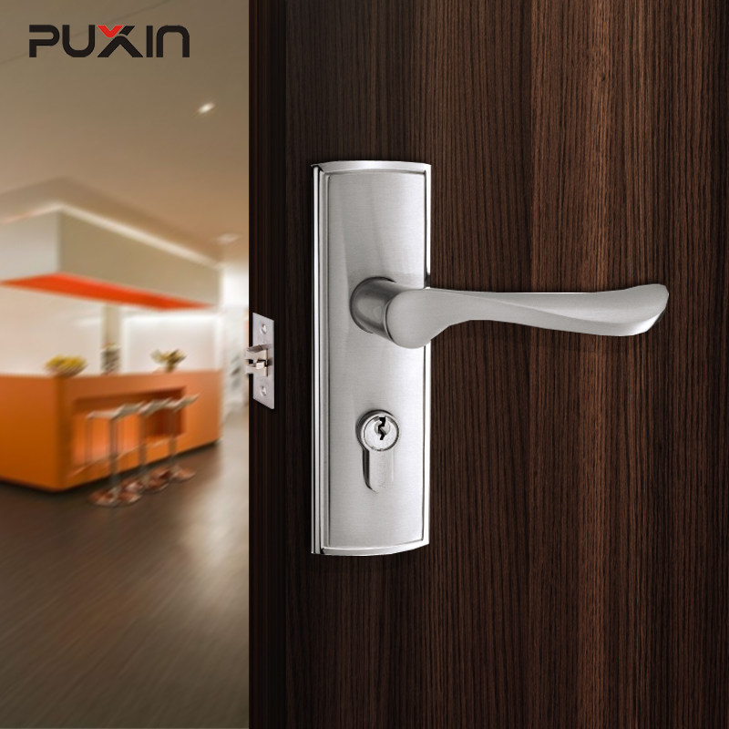 puxin普鑫门锁欧式简约时尚房实木门地中海木门室内门锁具la-7801