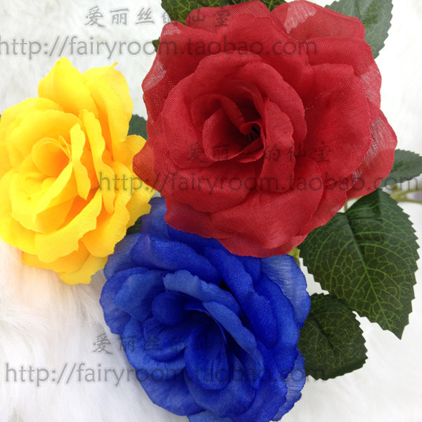 cosplay拍摄道具 恐怖美术馆 ib 红黄蓝三色玫瑰花 现货