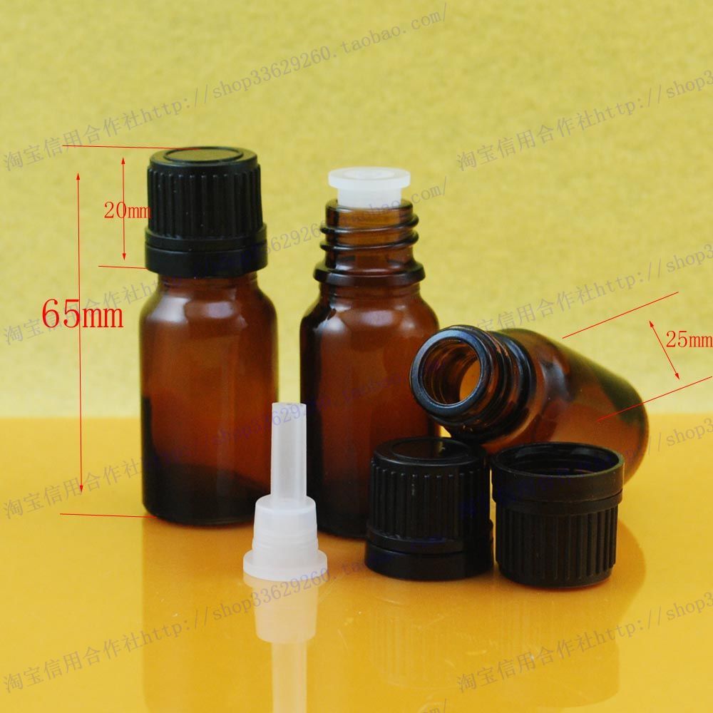 附属品10ml茶色精油瓶/分装瓶/玻璃瓶瓶厚质量好图片