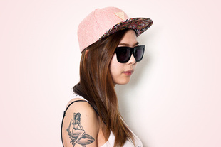 现货 街头嘻哈平沿帽子 棒球帽女 变形虫 红 SNAPBACK 正品 HATer