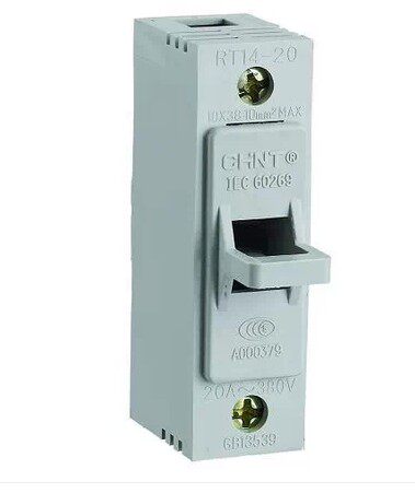 正泰电器 圆筒型熔断器底座 熔壳 保险丝座 RT14-20 壳体